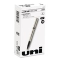 Uni-Ball Deluxe Stick RB Pen, Fine 0.7mm, Blk Ink, Champagne Barrel, PK12 60052